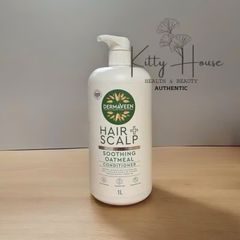 Dầu Gội và Dầu Xả DermaVeen Bột Yến Mạch 1L - Giải Quyết Da Đầu Khô, Ngứa và Gàu, Không Chứa Paraben