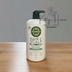Dầu Gội và Dầu Xả DermaVeen Bột Yến Mạch 1L - Giải Quyết Da Đầu Khô, Ngứa và Gàu, Không Chứa Paraben