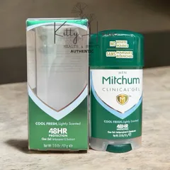 Gel khử mùi Mitchum Clinical 48 Giờ - Dạng Gel Trong Suốt Không Vệt Trắng, Chống Mồ Hôi Nam Nữ 57g