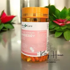 Viên uống Healthy Care Cranberry 25000mg hỗ trợ tiết niệu - Lọ 90 viên, giảm viêm bàng quang và bảo vệ sức khỏe đường tiết niệu.