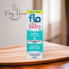 Nước muối xịt mũi Flo Baby Saline Nasal Spray/Drop chai 15ml