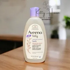 Sữa tắm Aveeno Baby Calming Comfort Bath 236ml - Mùi hương oải hương & vani giúp bé dễ ngủ, làm dịu và thư giãn da.