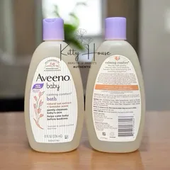 Sữa tắm Aveeno Baby Calming Comfort Bath 236ml - Mùi hương oải hương & vani giúp bé dễ ngủ, làm dịu và thư giãn da.