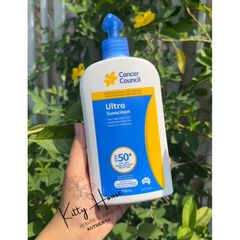 Kem chống nắng Cancer Council Ultra SPF 50+ - Bảo vệ da mạnh mẽ, chống nước, phù hợp cho hoạt động ngoài trời và chăm sóc da.