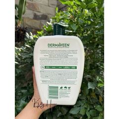 Dầu tắm DermaVeen Extra Hydration 1L - Dưỡng ẩm & làm dịu da khô, nhạy cảm - Không chứa paraben, phù hợp cho trẻ em và người lớn