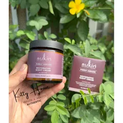 Kem Dưỡng Da Ban Đêm Sukin Purely Ageless - Chống Lão Hóa & Cấp Ẩm Hiệu Quả 120ml cho Da Mịn Màng, Săn Chắc
