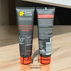 Kem Chống Nắng Dưỡng Ẩm Nam Cancer Council SPF50+ - Kem Chống Tia UV Nhanh Khô, Không Nhờn, 100ml