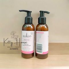 Kem Dưỡng Ẩm Sukin Sensitive 125ml - Dưỡng Da Mềm Mịn, Chống Lão Hóa, Vitamin E & Tinh Dầu Thiên Nhiên