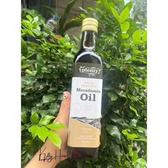 Dầu Hạt Macca Ép Lạnh Plenty Úc 375ml - Dầu Macca Tự Nhiên Lành Mạnh Dùng Cho Nấu Ăn, Trộn Salad, Nướng