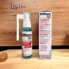 Xịt Họng Difflam Plus 225 Spray Vị Dưa Hấu - Giảm Nhiệt và Dễ Chịu Cho Người Lớn và Trẻ Em Trên 12 Tuổi