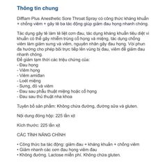 Xịt Họng Difflam Plus 225 Spray Vị Dưa Hấu - Giảm Nhiệt và Dễ Chịu Cho Người Lớn và Trẻ Em Trên 12 Tuổi
