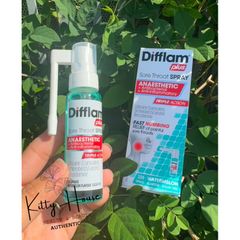 Xịt Họng Difflam Plus 225 Spray Vị Dưa Hấu - Giảm Nhiệt và Dễ Chịu Cho Người Lớn và Trẻ Em Trên 12 Tuổi