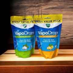 Viên kẹo ngậm giảm ho Vicks VapoDrops Original Menthol & Butter Menthol túi 42 viên