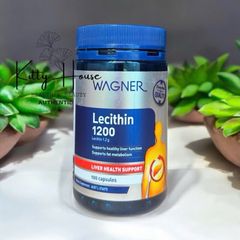 Viên Uống Mầm Đậu Nành Wagner Lecithin 1200mg - Hỗ Trợ Sức Khỏe Tim Mạch, Tiêu Hóa, Gan, 100 Viên