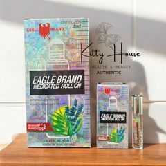 Dầu Gió Trắng Con Ó Singapore dạng lăn 8ml - Eagle Brand Giảm Đau, Thư Giãn, Hương Thơm Dịu Nhẹ, Dễ Mang Theo Khi Du Lịch