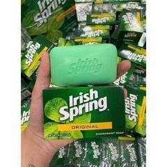 Xà bông cục Irish Spring Deodorant Soap 113g - Ngăn mùi, Thơm lâu, Giữ ẩm, Sử dụng tắm và rửa tay, Hàng Mỹ