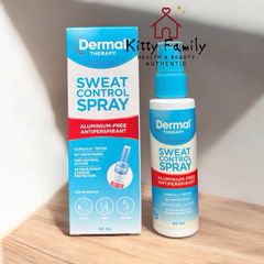 Dermal Therapy Kiểm Soát Mồ Hôi Roll On & Xịt 60ml - Giải Pháp Chống Đổ Mồ Hôi Tự Nhiên Dành Cho Da Nhạy Cảm