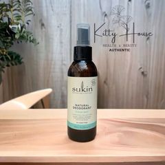 Xịt Khử Mùi Tự Nhiên Sukin 125ml - Không Nhôm & Paraben, Mùi Quýt Hoa Oải Hương, An Toàn Cho Da Nhạy Cảm