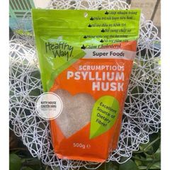 Bột vỏ mã đề Healthy Way Psyllium Husk 500g - Giải pháp tự nhiên hỗ trợ tiêu hóa, nhuận tràng và giảm cân hiệu quả