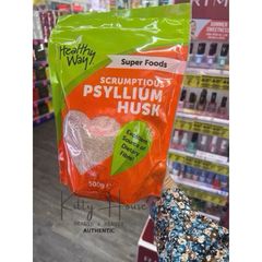 Bột vỏ mã đề Healthy Way Psyllium Husk 500g - Giải pháp tự nhiên hỗ trợ tiêu hóa, nhuận tràng và giảm cân hiệu quả