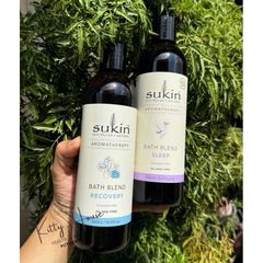 Sữa tắm phục hồi và thư giãn Sukin Aromatherapy Bath Blend chai 500ml