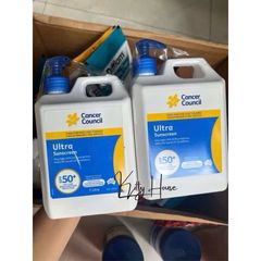 Kem Chống Nắng Cancer Council Ultra Sunscreen SPF 50+ - 1 Lít Bảo Vệ Da Toàn Diện, Phù Hợp Với Mọi Loại Da, Chống Nắng Hiệu Quả Tại Úc
