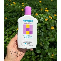 Kem Chống Nắng Hamilton Sensitive SPF 50+ Lotion 265ml - Chống Nắng Cho Da Nhạy Cảm, Không Hương Liệu, Chống Nước 4 Giờ