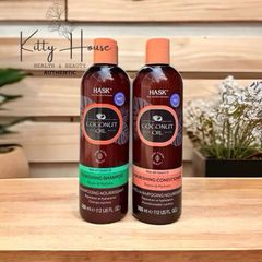 Dầu Gội Dưỡng Ẩm Sâu HASK Monoi Coconut Oil 355ml - Giúp Tóc Khỏe Mềm Mượt, Ngăn Ngừa Khô Xỉn Màu