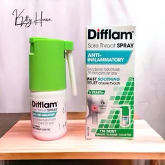 Xịt Họng Difflam 176 Spray Vị Bạc Hà - Giúp Giảm Ngứa Cổ Tặng Bé Từ 6 Tuổi Trở Lên, Thoải Mái, Hiệu Quả