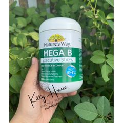 Viên uống giảm căng thẳng Nature’s Way Mega B Executive Stress 200 viên - Hỗ trợ năng lượng, giảm lo âu, cải thiện sức khỏe tổng thể
