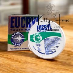 Bột Đánh Răng Tẩy Trắng Eucryl Toothpowder hộp 50g