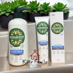 Kem Bôi Chàm Da Dermaveen Eczema 100ml - Giảm Ngứa, Dị Ứng, Dành Cho Người Lớn & Trẻ Nhỏ, Dưỡng Ẩm Da Mềm Mại