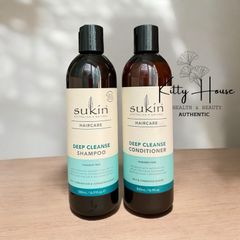 Bộ Dầu Gội và Xả Sạch Sâu Sukin 500ml - Dưỡng Tóc Mượt Mà, Ngăn Gàu, Chăm Sóc Tự Nhiên tới Từ Úc