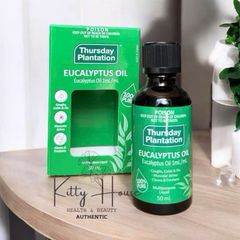 Tinh Dầu Khuynh Diệp Nguyên Chất Thursday Plantation 100ml & 50ml - Giảm Cảm, Kháng Khuẩn, Dành Cho Bé và Mẹ Bầu