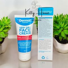 Kem Dưỡng ẩm Da Mặt Dermal Very Dry Face Cream 50g - Dưỡng ẩm Chuyên Sâu, Phục Hồi Da Khô, Chứa Ceramides và Axit Hyaluronic