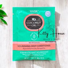 Kem Ủ Tóc Hask Phục Hồi Chuyên Sâu 50ml - Dưỡng Ẩm, Làm Mượt Tóc Khô Hư Tổn, Không Sulfates, Không Parabens