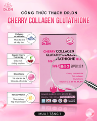 Thạch Cherry Collagen Glutathione Dr.DN - Cải Thiện Độ Đàn Hồi, Làm Sáng Da, Hỗ Trợ Giảm Nếp Nhăn, Hương Vị Ngon, Tiện Lợi Sử Dụng