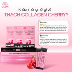 Thạch Cherry Collagen Glutathione Dr.DN - Cải Thiện Độ Đàn Hồi, Làm Sáng Da, Hỗ Trợ Giảm Nếp Nhăn, Hương Vị Ngon, Tiện Lợi Sử Dụng