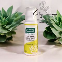 Lăn khử mùi Tea Tree Original 60mL - Deodorant tự nhiên với tinh dầu tràm trà Úc, không chứa hóa chất độc hại, phù hợp cho sử dụng hàng ngày