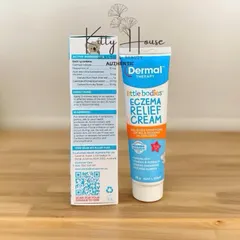 Kem bôi chàm da cho trẻ em Little Bodies - Eczema Relief Cream 56g với bột yến mạch và Aloe Vera, giảm ngứa và kích ứng da.