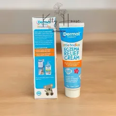 Kem bôi chàm da cho trẻ em Little Bodies - Eczema Relief Cream 56g với bột yến mạch và Aloe Vera, giảm ngứa và kích ứng da.