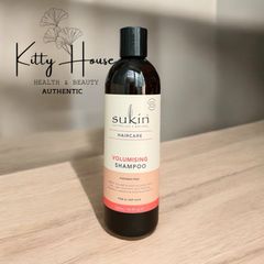 Dầu Gội & Dầu Xả Tăng Độ Phồng Sukin 500ml - Chăm Sóc Tóc Mỏng Yếu, Chiết Xuất Dứa, Xoài, Đu Đủ, Hương Xoài Tự Nhiên