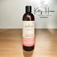 Dầu Gội & Dầu Xả Tăng Độ Phồng Sukin 500ml - Chăm Sóc Tóc Mỏng Yếu, Chiết Xuất Dứa, Xoài, Đu Đủ, Hương Xoài Tự Nhiên