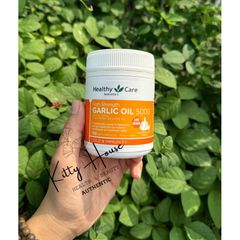 Viên uống tinh dầu tỏi Healthy Care Garlic Oil 5000mg - Tăng cường sức đề kháng, hỗ trợ tiêu hóa, 150 viên