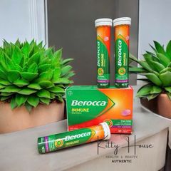 Viên Sủi Bổ Sung Vitamin Berocca Immune Daily Defence - Tăng Cường Khả Năng Miễn Dịch Cùng Vitamin C, D và Kẽm - 15 Viên