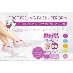 Túi Ủ Tẩy Tế Bào Chết Kiêm Mặt Nạ Chân Cho Da Chân Căng Bóng Mịn Màng PERORIN Nhật Bản (2 Miếng/ Túi)