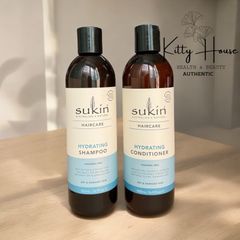 Set Dầu Gội và Dầu Xả Dưỡng Ẩm Sukin 500ml - Chăm Sóc Tóc Khô, Phục Hồi, Hương Dừa Ngọt Ngào