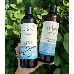 Set Dầu Gội và Dầu Xả Dưỡng Ẩm Sukin 500ml - Chăm Sóc Tóc Khô, Phục Hồi, Hương Dừa Ngọt Ngào