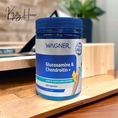 Viên uống bổ khớp Glucosamine & Chondroitin Wagner 200 viên - Hỗ trợ sức khỏe xương khớp, giảm đau viêm khớp, tái tạo sụn hiệu quả