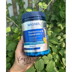 Viên uống bổ khớp Glucosamine & Chondroitin Wagner 200 viên - Hỗ trợ sức khỏe xương khớp, giảm đau viêm khớp, tái tạo sụn hiệu quả
